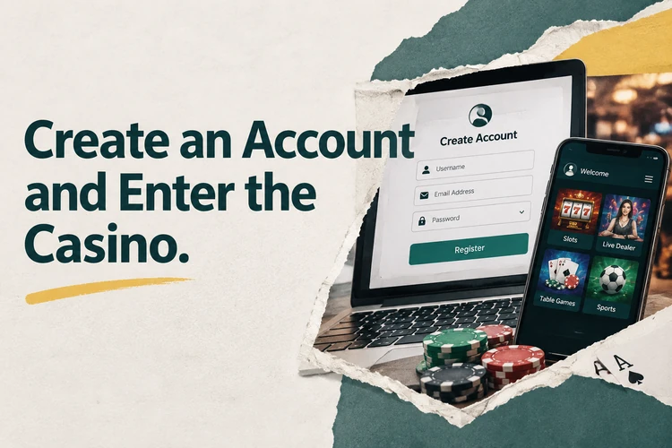 Create an Account and Enter the Casino